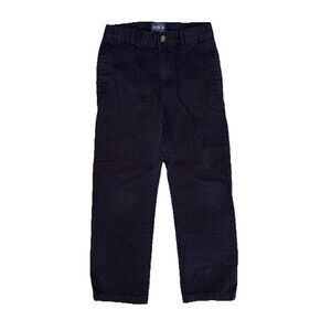 The Children's Place Boys 7 Black Uniform Straight Chino Pants Slim
